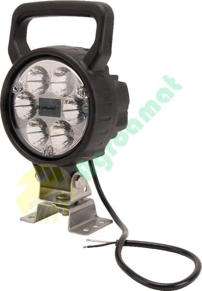 Lampă de lucru LED 25W 2000lm rotundă 10/30V diametru 117mm tip spot 6 LED-uri Kramp