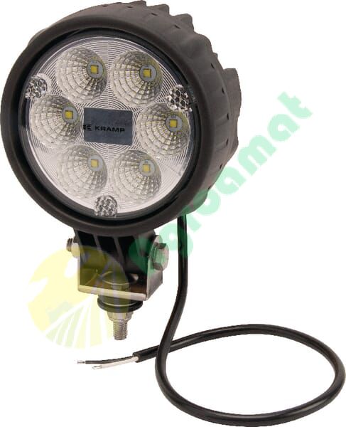 Lampă de lucru LED 29W 2500lm rotundă 10/30V diametru 117mm tip flood 6 LED-uri Kramp