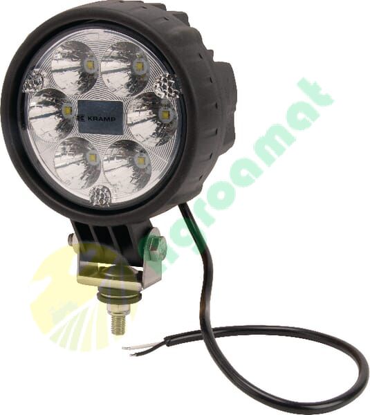 Lampă de lucru LED 29W 2500lm rotundă 10/30V diametru 117mm tip spot 6 LED-uri Kramp