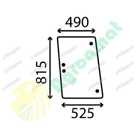 OPENING SIDE WINDOW FLAT - NON-TINTED