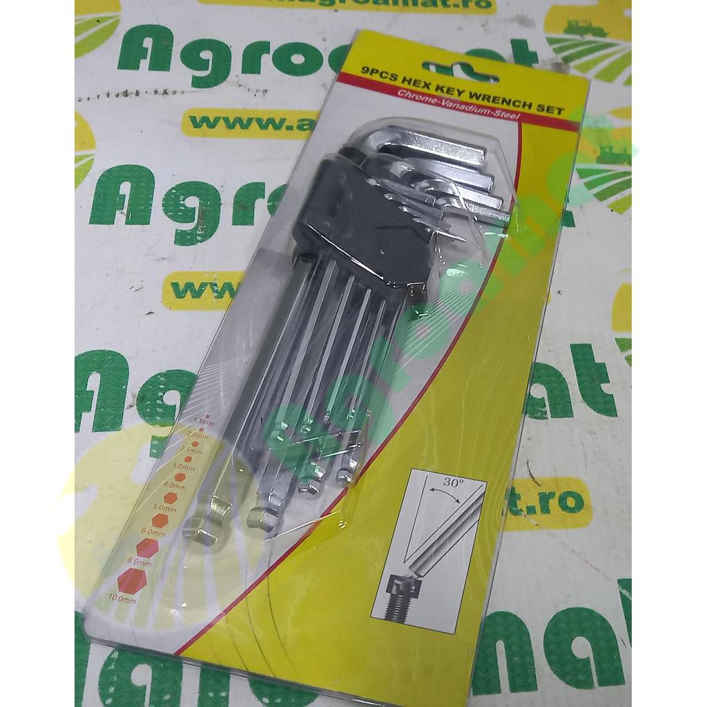 Set Imbusuri Hexagonale cu Cap Sferic