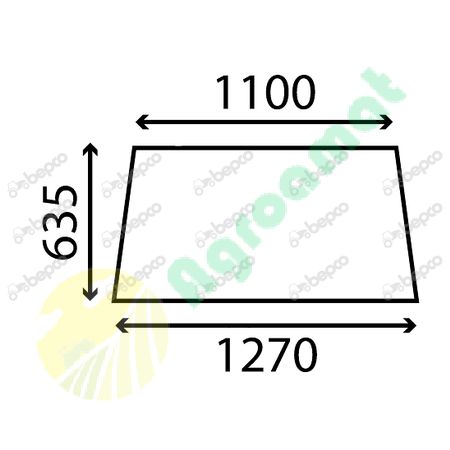 REAR WINDOW FLAT - NON-TINTED