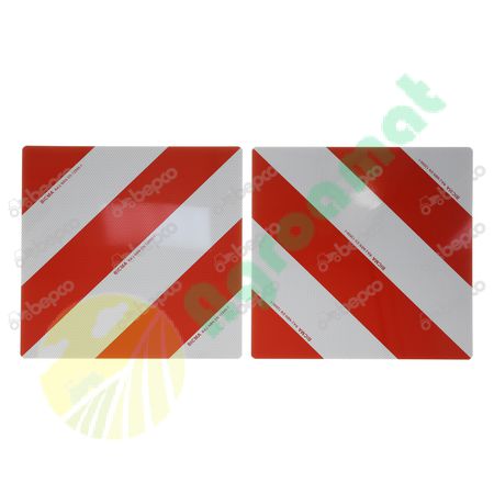 REFLECTIVE WARNING PLATE X2 423 x 423 mm - BE