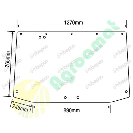 REAR WINDOW FLAT - TINTED