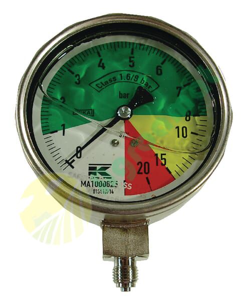 Manometru 100 1/4” AHL inferior fix