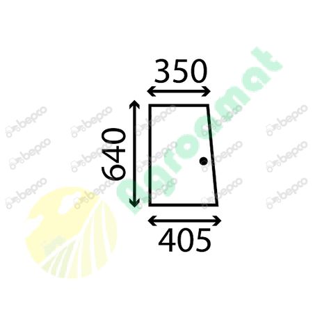 SLIDING SIDE WINDOW FLAT - NON-TINTED