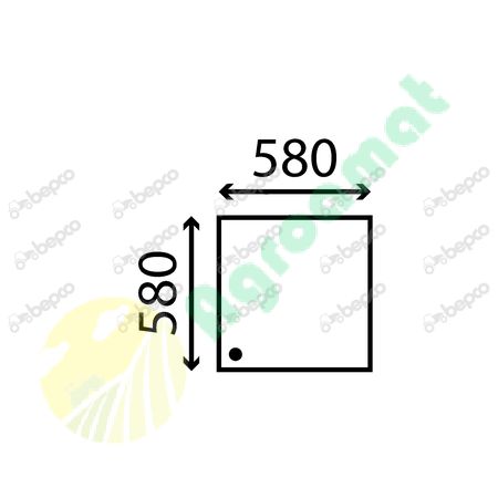 SLIDING REAR WINDOW FLAT - NON-TINTED