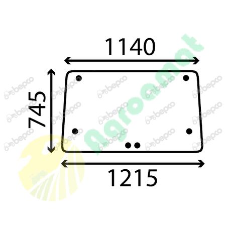 REAR WINDOW FLAT - NON-TINTED