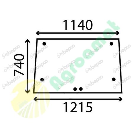 REAR WINDOW FLAT - TINTED