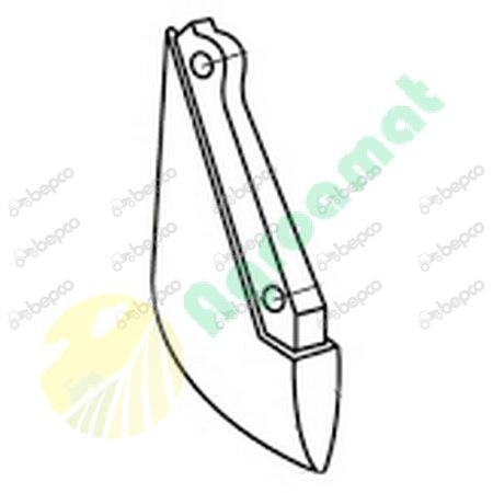 METAL SEED SHARE 175 x 73 x 17 - 2 HOLES Ø6.5 CD 90