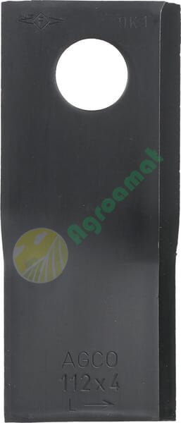 Lamă cositoare stânga 112x48x4mm orificiu 19mm pachet 25 buc. potrivită pentru Fella