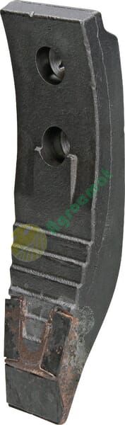 Brăzdar cultivator 260x80x20mm întărit curbat 2 orificii potrivit pentru Horsch