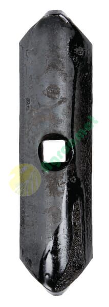 Brăzdar cultivator 135x40x5mm reversibil curbat 1 orificiu