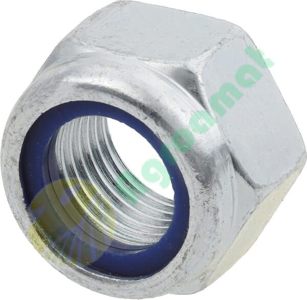 Piuliță hexagonală autoblocantă joasă cu inserție plastic DIN985 M16x1,5mm oțel zincat grupa 10 Kramp