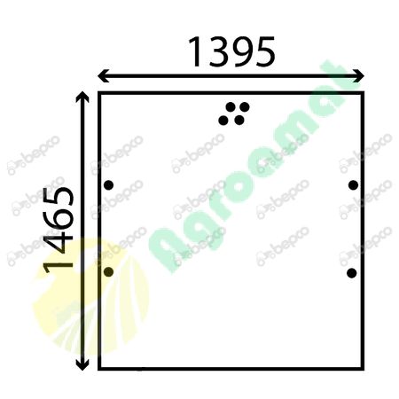 WINDSHIELD FLAT - TINTED