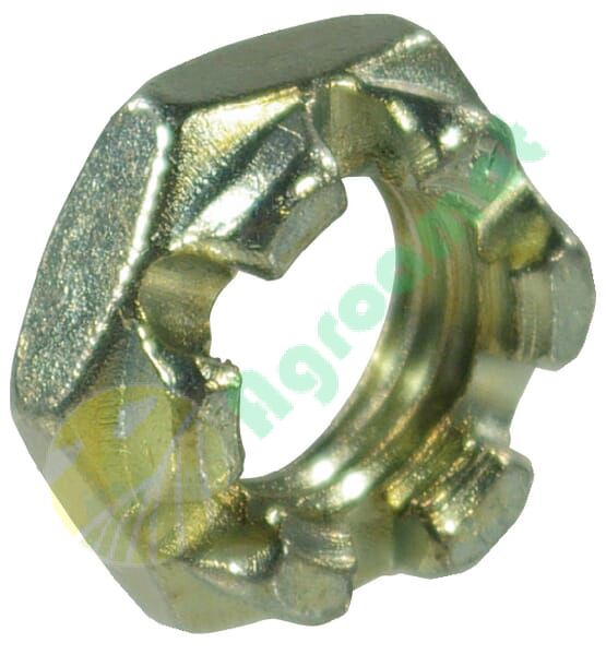 Piuliță hexagonală crenelată joasă DIN937 M36x1,5mm oțel zincat grupa 8 Kramp