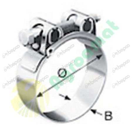 GBS BOLT CLAMP - STAINLESS ST. Ø  85-91