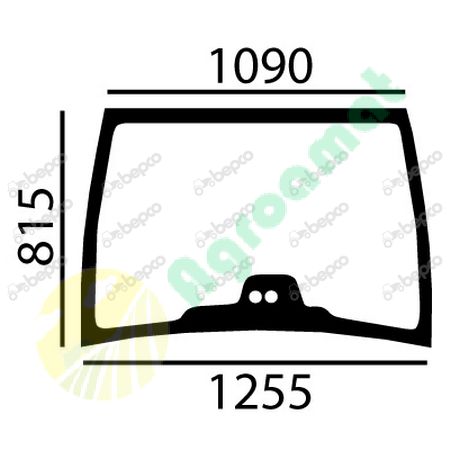 OPENING FRONT WINDSHIELD CURVED - TINTED