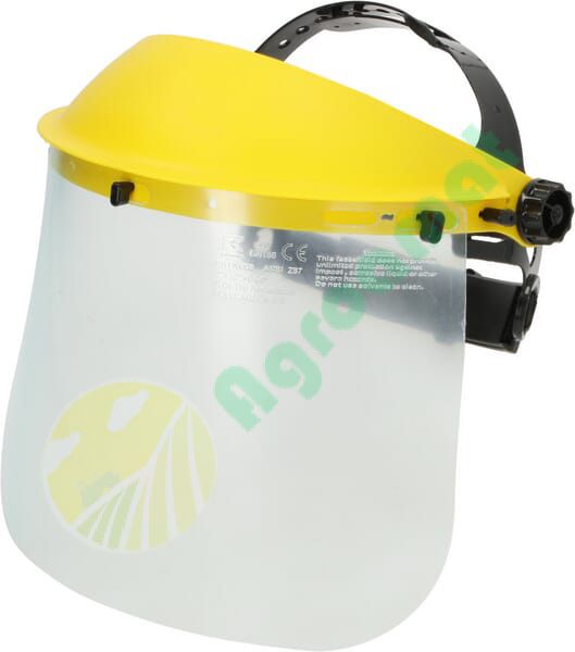 Mască de protecție față și sprâncene cu vizieră din plasă din policarbonat