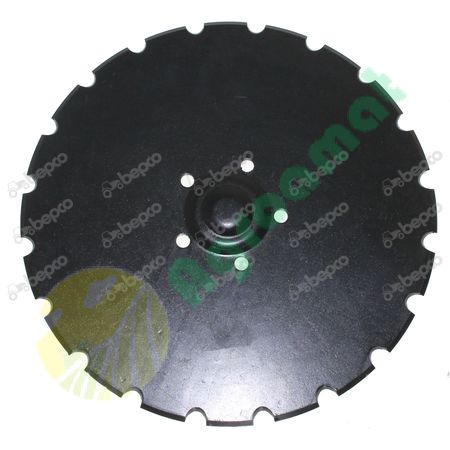 NOTCHED DISC WITH FLAT NECK Ø400X4.5 FLAT 5 HOLES 20 NOTCHES