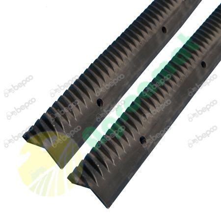 RASP BARS PAIR LH L. 1044 mm - 5 ROUND HOLES ON TOOTHED SIDE