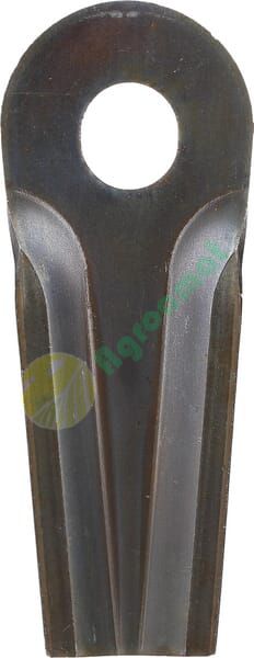 Lamă cositoare stânga/dreapta 129x50x4mm orificiu 20,5x18,5mm oval pachet 25 buc. potrivită pentru Kuhn/John Deere