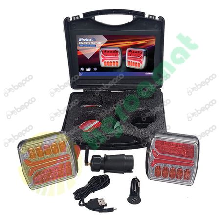 MAGNETIC &amp; WIRELESS TRAILER LIGHT KIT 12V