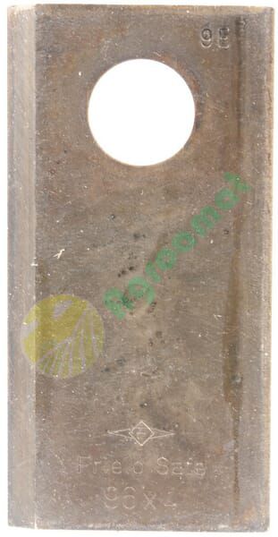 Lamă cositoare dreapta 96x48x4mm orificiu 19mm pachet 25 buc. potrivită pentru Deutz-Fahr