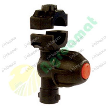 SINGLE OUTLET NOZZLE HOLDER FOR TUBE WITH ANTI DRIP VALVE EPDM - 1/2'' / 7 MM