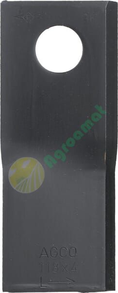 Lamă cositoare stânga 118x48x4mm orificiu 19mm pachet 25 buc. potrivită pentru Fella