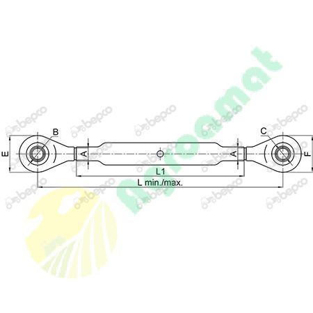 TOP LINK CAT. 2/2 - M 30 X 3 - L 465/695
