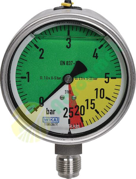 Manometru ø100 mm 0-5/25 1/2"