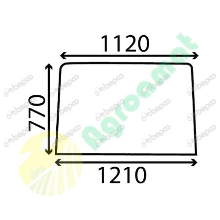 WINDSHIELD FLAT - TINTED