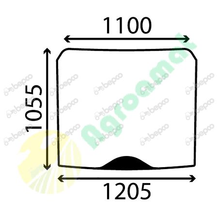 WINDSHIELD CURVED - TINTED