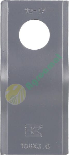 Lamă cositoare stânga/dreapta 108x47x3mm orificiu 21mm pachet 25 buc. potrivită pentru PZ/Marangon