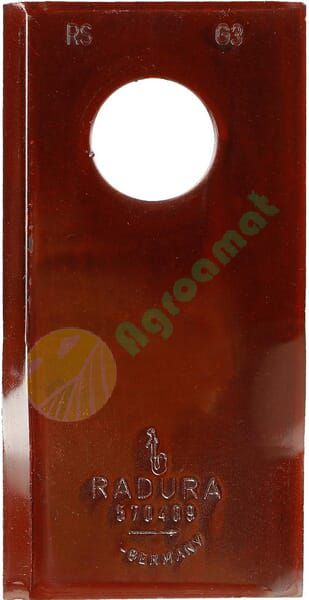 Lamă cositoare stânga 93x47x3mm orificiu 19mm pachet 25 buc. potrivită pentru Krone