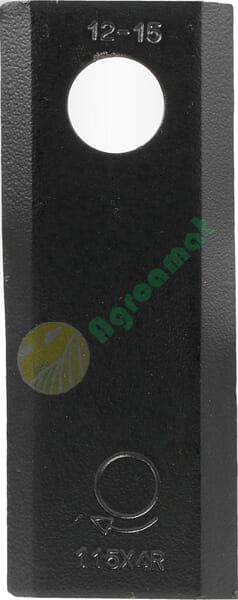 Lamă cositoare dreapta 115x45x4mm orificiu 18,25mm pachet 25 buc. potrivită pentru Kuhn/John Deere/New Holland