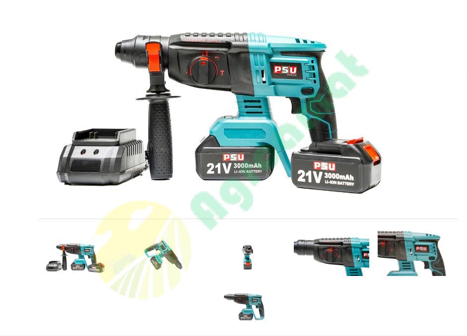 Masina de Gaurit cu Percutie cu Acumulator 21V, 3000 mAh