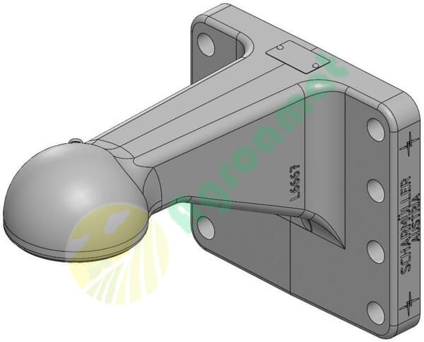 Ochet de remorcare cu flanșă K80 180x205