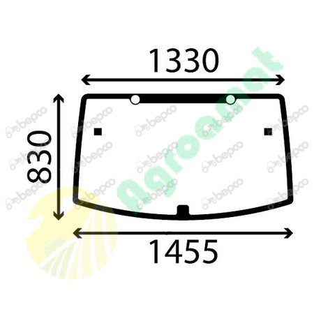 DE-ICER REAR WINDOW CURVED - TINTED