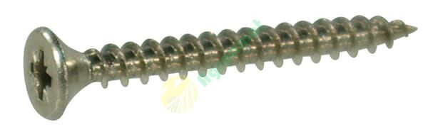 Șurub pentru lemn cap înecat în cruce PZ2 5x50mm oțel inoxidabil A2 Kramp