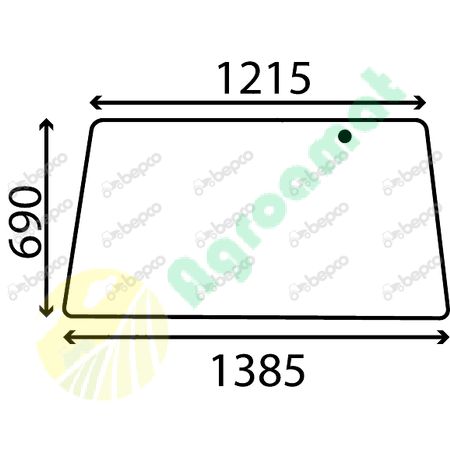 REAR WINDOW FLAT - NON-TINTED