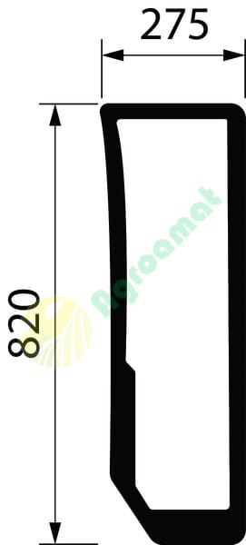 Geam față, inferior