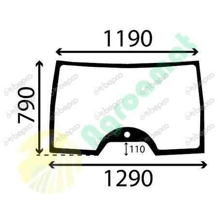 WINDSHIELD CURVED - TINTED