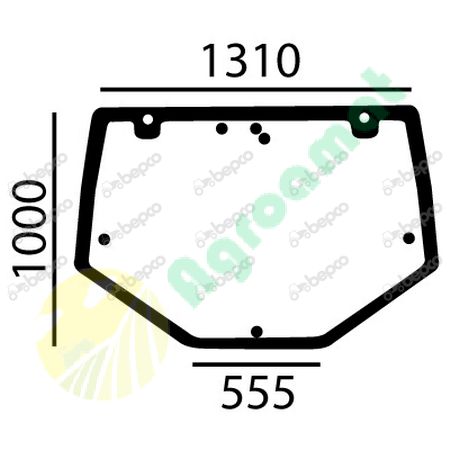 REAR WINDOW FLAT - TINTED