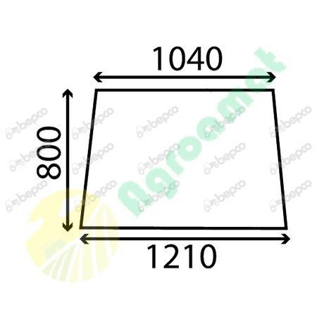 WINDSHIELD FLAT - NON-TINTED