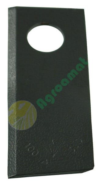 Lamă cositoare dreapta 100x40x3mm orificiu 19mm pachet 25 buc. potrivită pentru B.C.S.