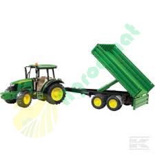 Jucarie John Deere 5115M cu Remorca