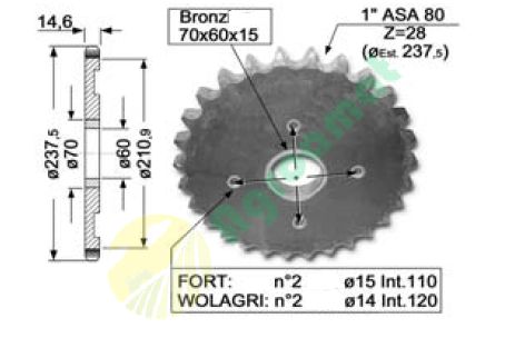 Pinion Org. Z-28 B400010363R