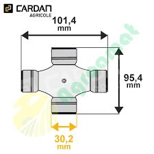 Cruce Cardan 30,2x101,4 - 30,2 x 95,4